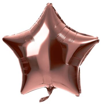 Ballon aluminium en forme d'étoile Bronze - 48 cm