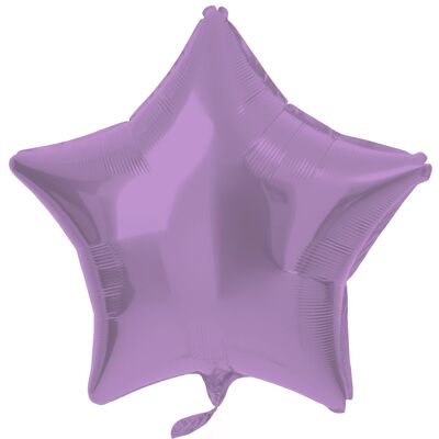 Globo Foil Forma Estrella Púrpura Metálico Mate - 48cm