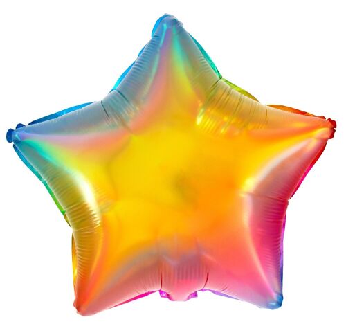 Folieballon Stervormig Yummy Gummy Rainbow - 48 cm