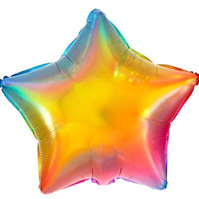 Ballon en aluminium en forme d'étoile Yummy Gummy Rainbow - 48 cm