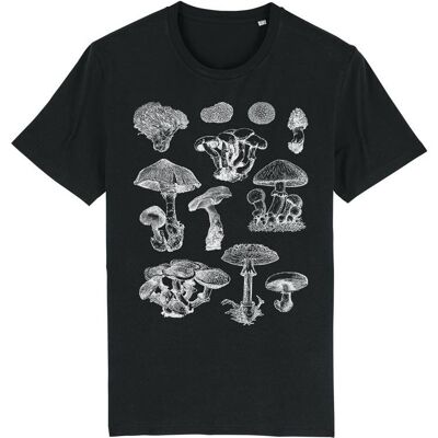 Mushrooms T-shirt Men's - Black