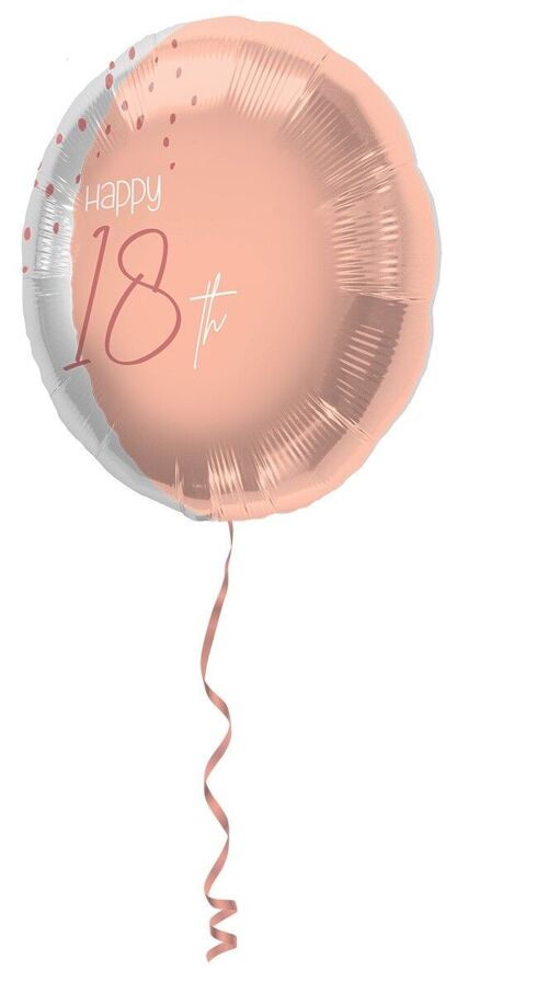 Folieballon Elegant Lush Blush 18 Jaar - 45cm