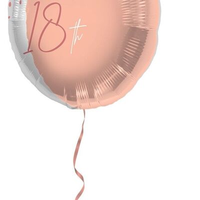 Globo Foil Elegant Lush Blush 18 Años - 45cm