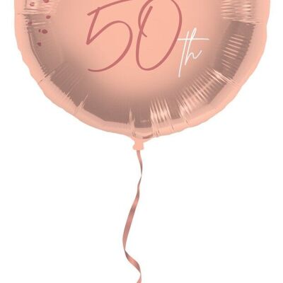 Folienballon Elegant Lush Blush 50 Jahre - 45cm
