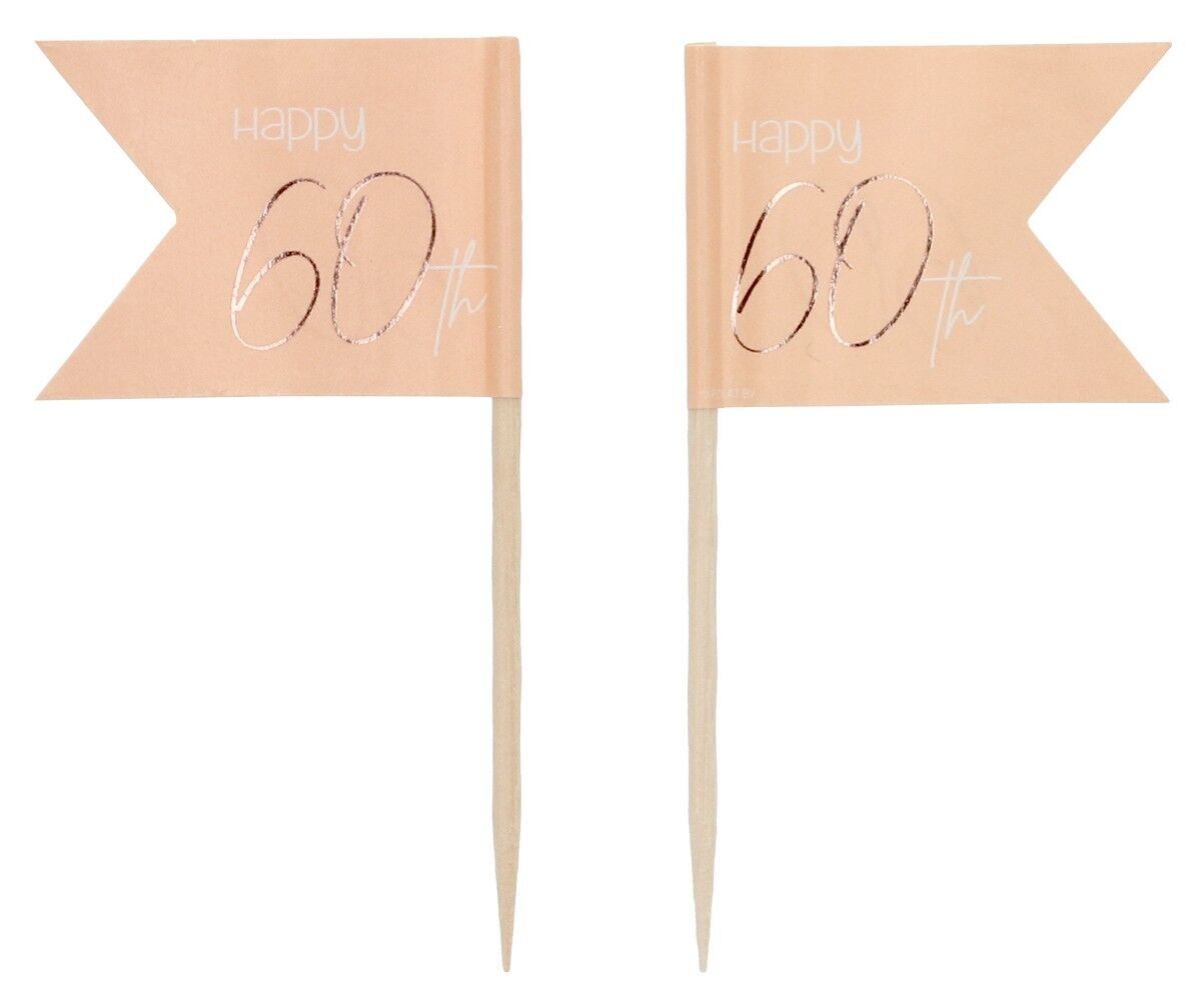 Picks Elegant Lush Blush 60 Years - 36 pezzi