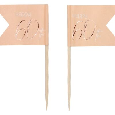 Picks Elegant Lush Blush 60 Years - 36 pezzi