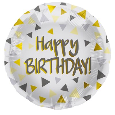 Foil Balloon Birthday Triangles - 45 cm