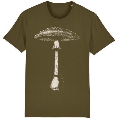 Amanita Muscaria Mushroom T-shirt Men's - Khaki
