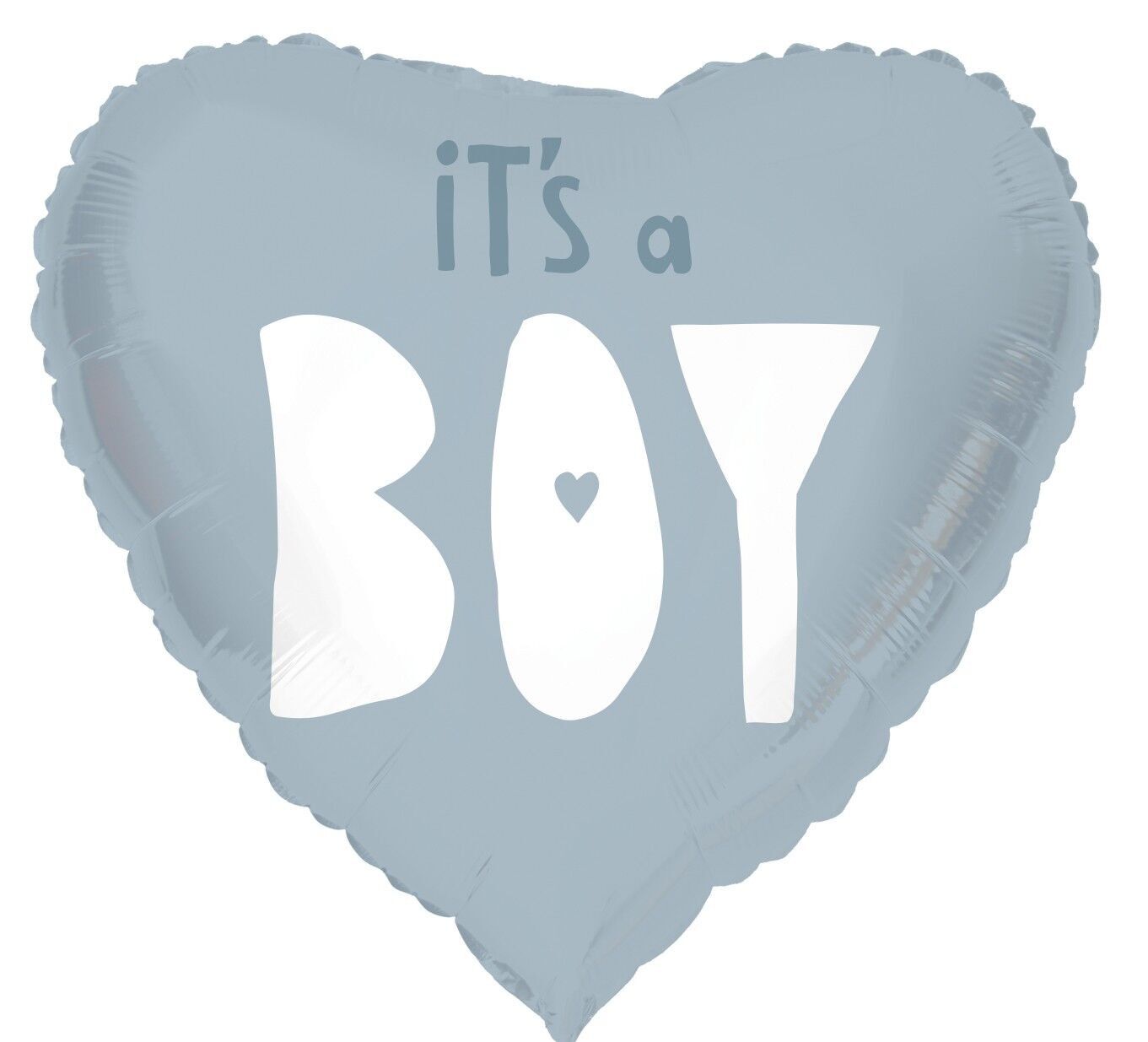 Palloncino foil a forma di cuore It's a Boy Blue - 45 cm