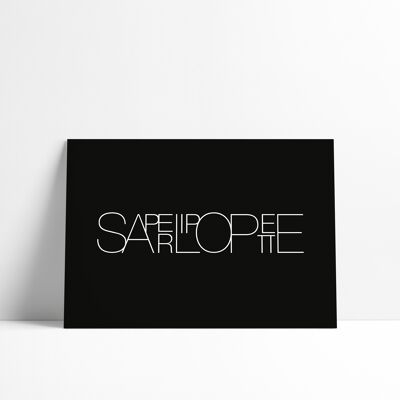 Postkarte SAPERLIPOPETTE/SALOPE - Sammlung von Schimpfwörtern und Beleidigungen aus der französischen Sprache