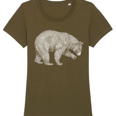 Grizzly Bear T-shirt Women's - Khaki