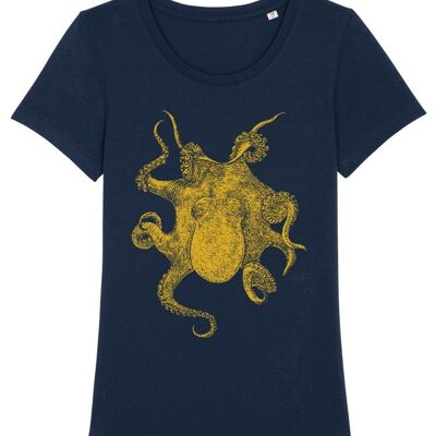 Octopus T-shirt Women's - Navy