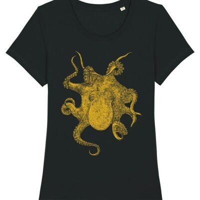 Octopus T-shirt Women's - Black