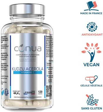 Kudzu et Acerola vitamine c FLACON de 120 jours / 2 mois 2
