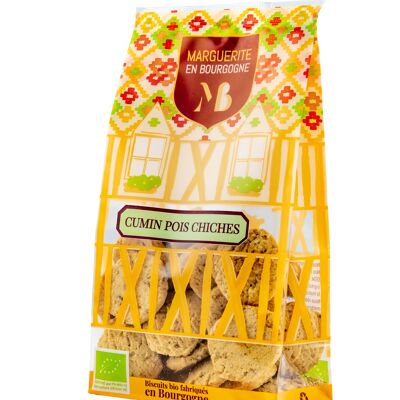 Cumin organic aperitif biscuits - Individual bag of 110g