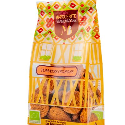 Organic Tomato Oregano Aperitif Biscuits - Individual bag of 110g