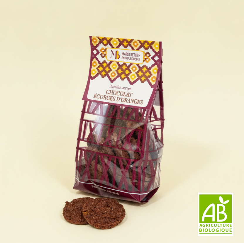 Organic Intense Chocolate Biscuits - Individual bag of 130g