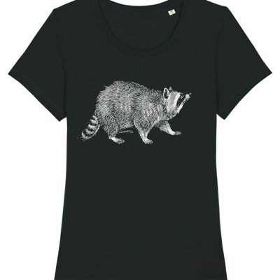 Raccoon T-shirt Women's - Black