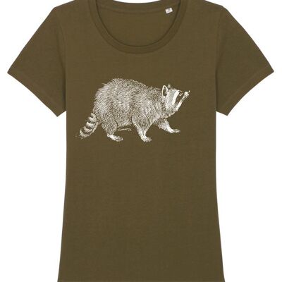 Raccoon T-shirt Women's - Khaki
