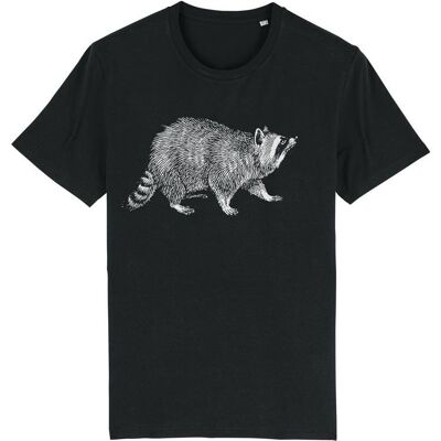 Raccoon T-shirt Men's - Black