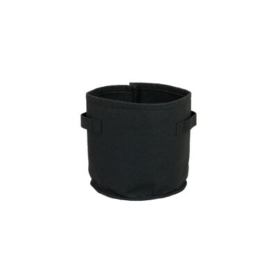 Felt Flower Pot for Indoor and Outdoor, Color: Black, 11L