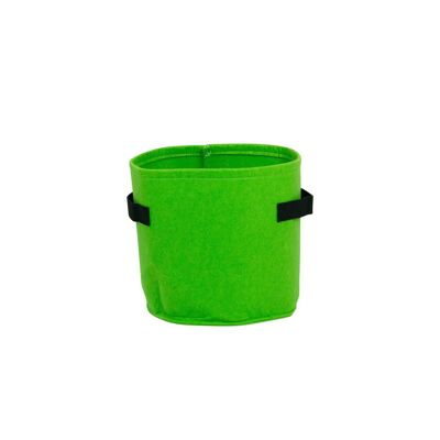 Felt Flower Pot for Indoor and Outdoor, Color: Green, 11L
