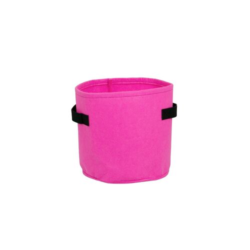 Felt Flower Pot for Indoor and Outdoor, Color: Pink, 11L