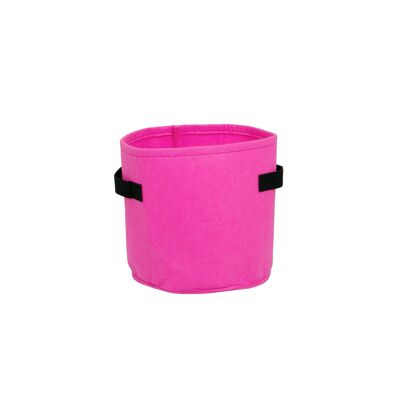 Pot de fleurs en feutre pour intérieur et extérieur, Couleur : Rose, 11L