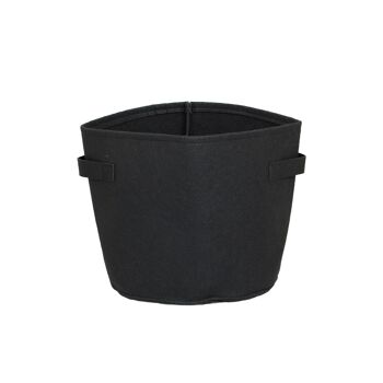 Pot de fleurs en feutre pour intérieur et extérieur, Couleur : Noir, 20L 1