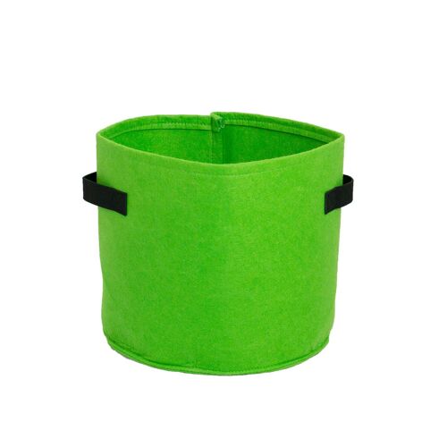Felt Flower Pot for Indoor and Outdoor, Color: Green, 20L