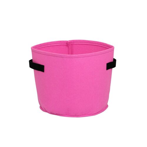 Felt Flower Pot for Indoor and Outdoor, Color: Pink, 20L