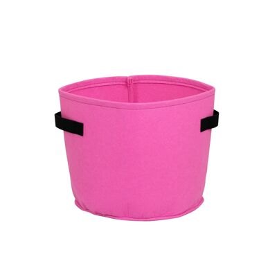 Maceta de Fieltro para Interior y Exterior, Color: Rosa, 20L