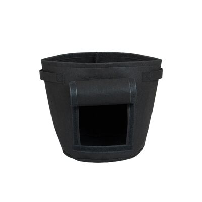 Pot de fleurs en feutre, couleur : noir