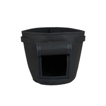 Pot de fleurs en feutre, couleur : noir 1