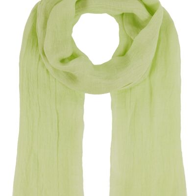 Paola- linen summer scarf - light green- 420