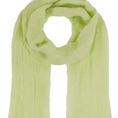 Paola- linen summer scarf - light green- 420