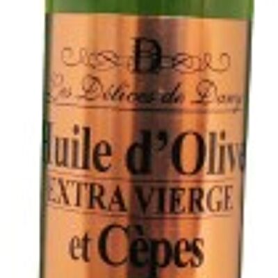 Aceite de oliva virgen extra con setas porcini