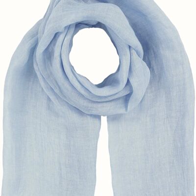 Paola- linen summer scarf - light blue - 521