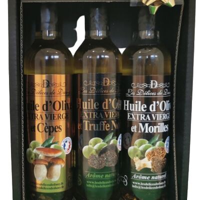discovery box 3 bottles (porcini mushrooms / morels / white truffles)