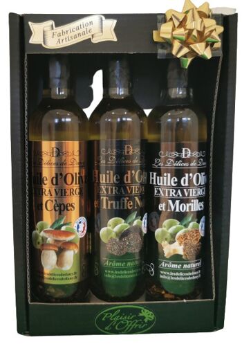 coffret découverte 3 bouteilles (cèpes / morilles / truffes blanches) 1