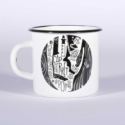 Taza esmaltada Cap Ferret