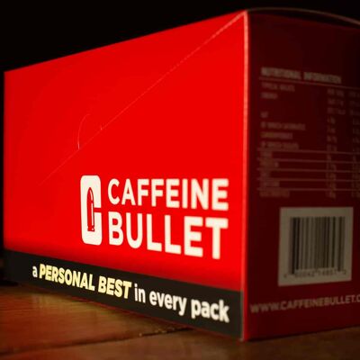 Caffeine Bullet Chocolate Orange Energy Chews Box of 20 Packets