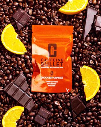 Caffeine Bullet Chocolate Orange Energy Chews Boîte de 20 Sachets 6