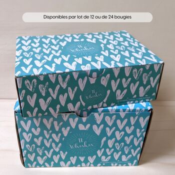 24 Bougies avec étiquette MERCI, ficelle et couvercle en liège | Idée cadeau invités mariage, bapteme, anniversaire, maitresse, nounou, atsem, aesh - Remerciements 6