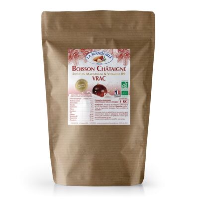 Bebida de Castañas en Polvo GRANEL - 1kg: 12,5L