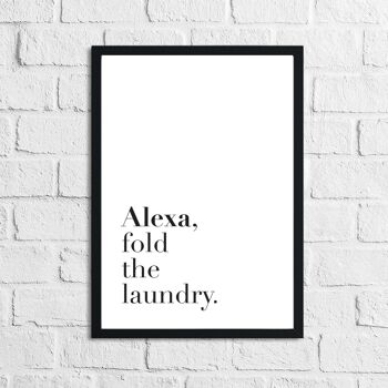 Alexa Fold The Laundry Impression simple A4 Normal