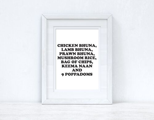 Chicken Bhuna 2 Gavin Stacey Kitchen Funny Simple Print A4 Normal