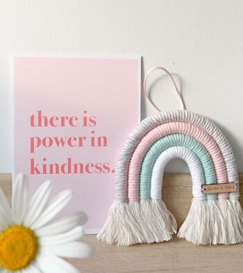 Il y a du pouvoir dans la gentillesse Inspirational Home Quote Print A4 Normal 1
