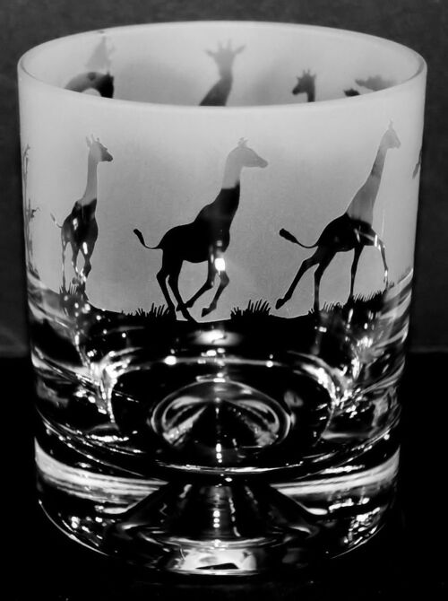 Whisky Glass with Giraffe Frieze