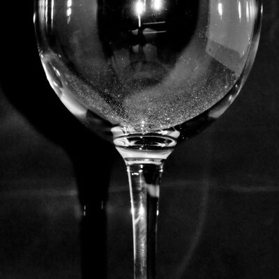 Wine Glass with Cat Frieze